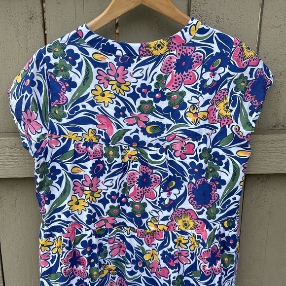 Roller Rabbit Chahchas Pamela Dress Bohemian Festival Hippie Floral Sz S - Picture 6 of 6